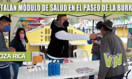 INSTALAN MÓDULO DE SALUD EN EL PASEO DE LA BURRITA