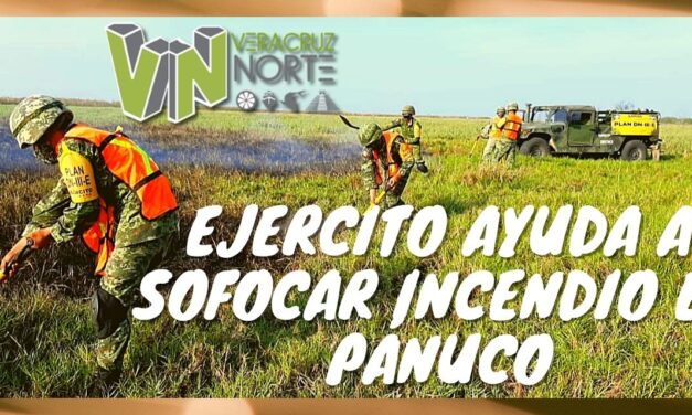 Ejercito AYUDA a SOFOCAR INCENDIO en Pánuco