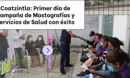 Coatzintla: Primer día de Campaña de Mastografías y Servicios de Salud con éxito