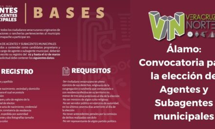 Álamo: Convocatoria para la elección de Agentes y Subagentes municipales