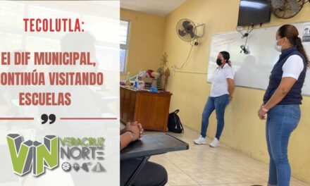 TECOLUTLA: El DIF MUNICIPAL, CONTINÚA VISITANDO ESCUELAS