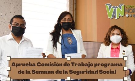Aprueba Comisión de Trabajo programa de la Semana de la Seguridad Social