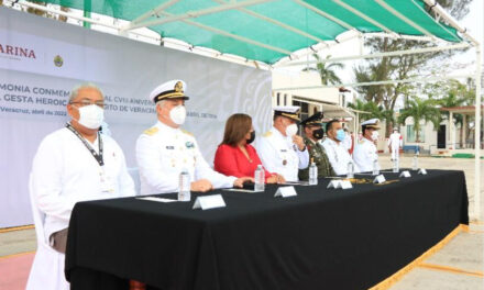 La Secretaría de Marina-Armada de México Conmemora el CVIII Aniversario de la Gesta Heroica del 21 de abril de 1914 en Tuxpan