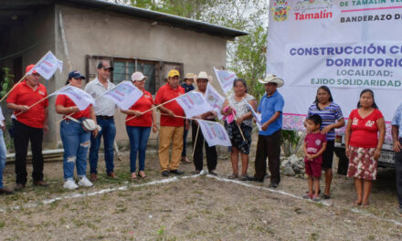 Tamalín: Construcción de cuartos dormitorios en la localidad de Solidaridad