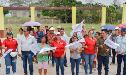 Tamalín: Banderazo de la rehabilitación del salón de usos múltiples en la localidad de Ejido El Rincón