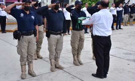 Naranjos: Izamiento de bandera conmemorativo del 5 de Mayo