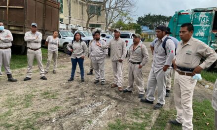 Naranjos: Reunión con trabajadores de limpia pública
